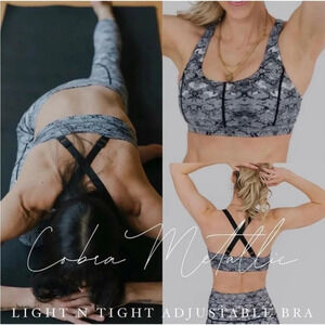 Zyia Women's Size XXL Cobra Metallic Light N Tight Sports Bra